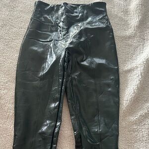 SPANX Shiny green Leggings